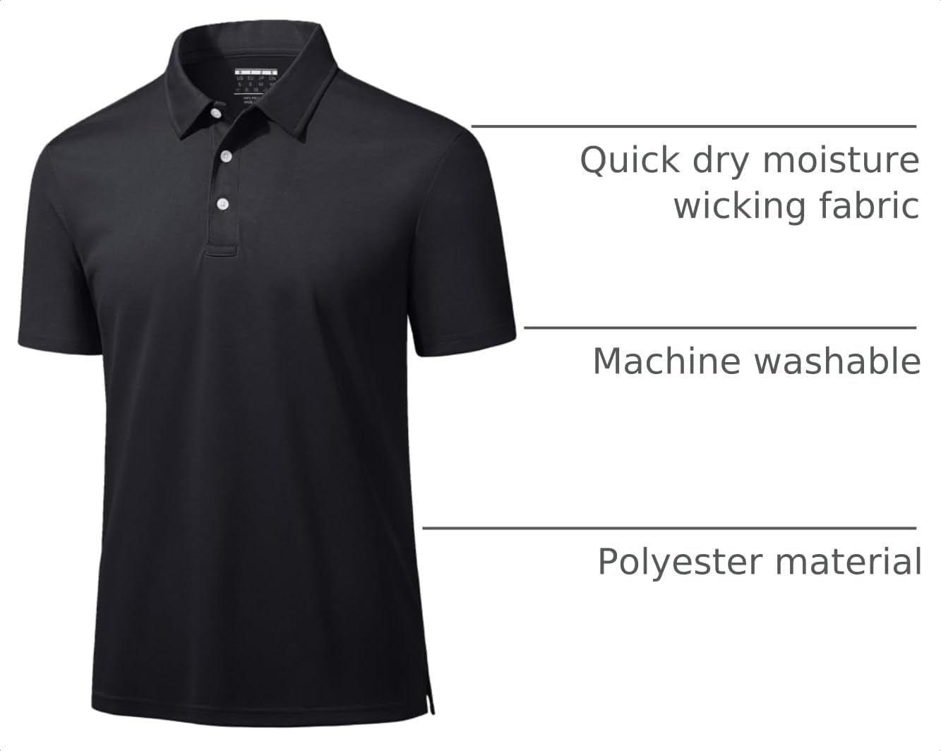 Detalle de MAGCOMSEN Men's Polo Shirt Polyester