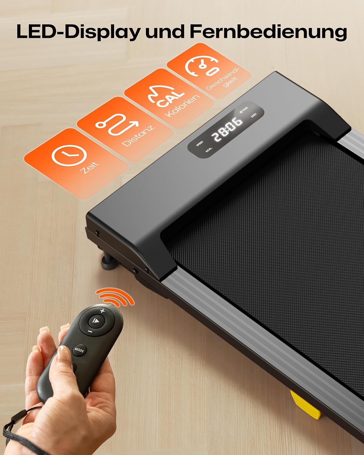 Thumbnail 4 de UREVO Walking Pad 9% Steigung leises Laufband Büro