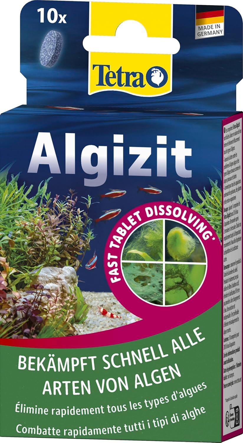 Tetra Algizit – 10 compresse per combattere rapidamente tutte le alghe nell'acquario d'acqua dolce
