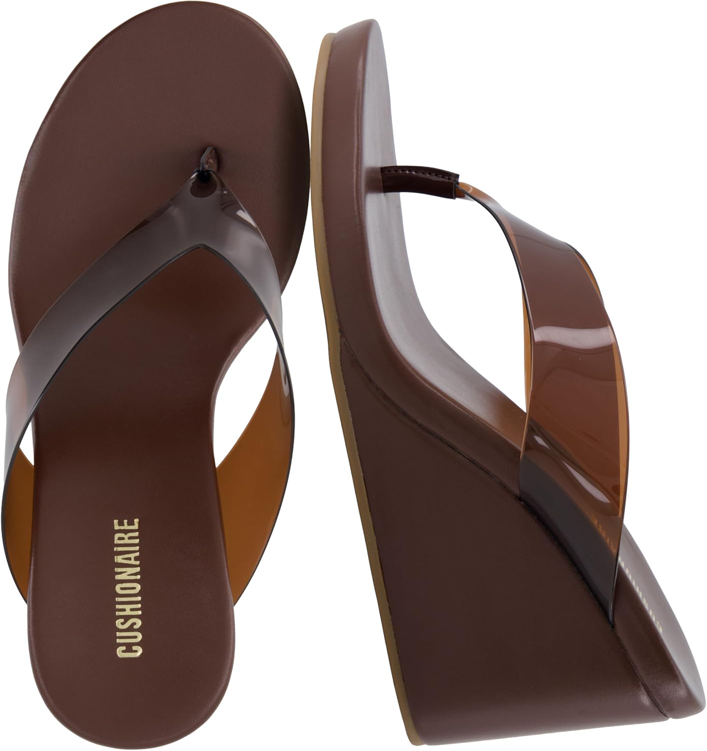 Detalle de CUSHIONAIRE Bera Platform Thong Sandals for Women