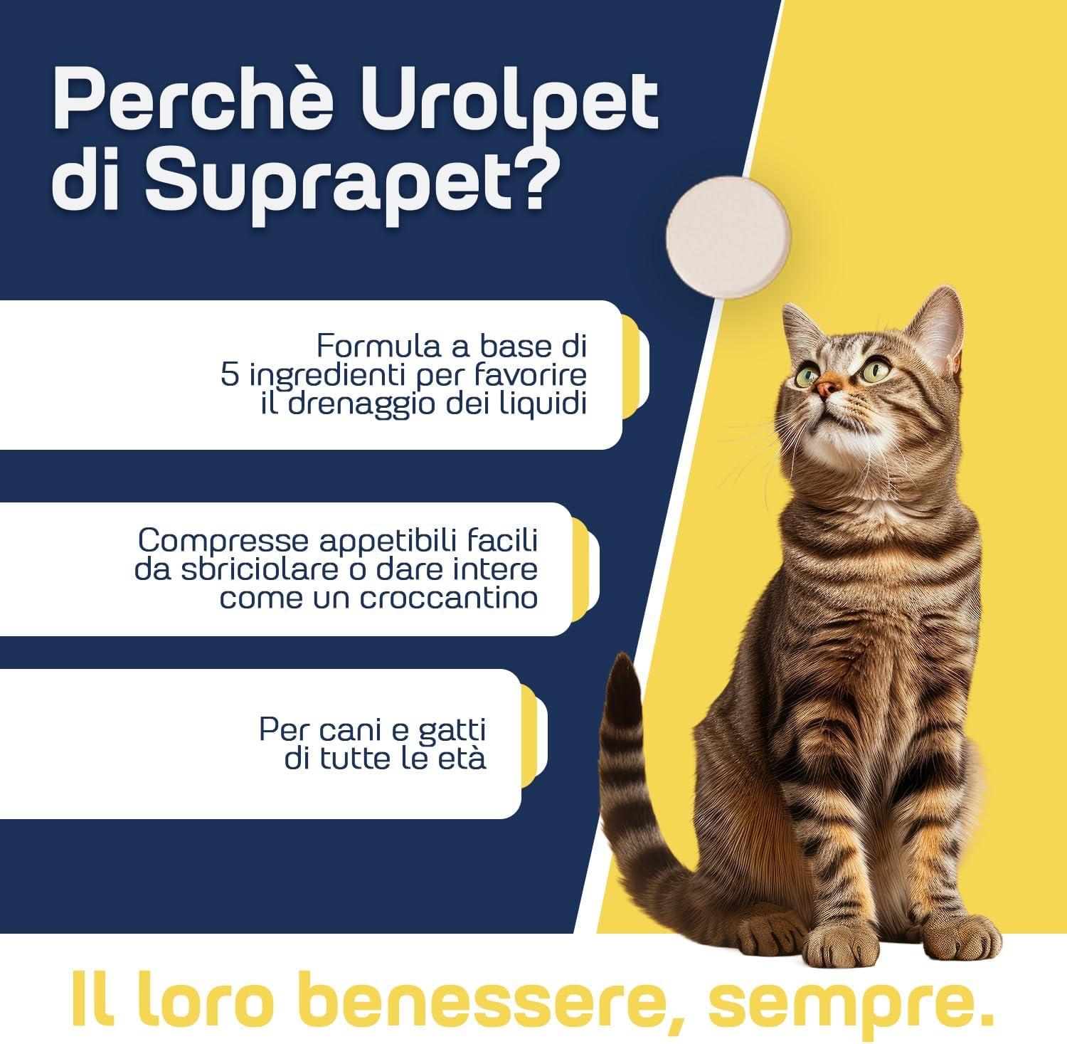 Detalle 2 de Suprapet Urolpet 30 compresse per vie urinarie