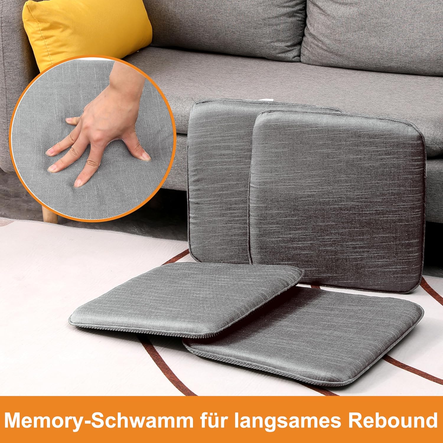 Thumbnail 5 de RACE LEAF 40,5x40,5 cm Sitzkissen 4er Set