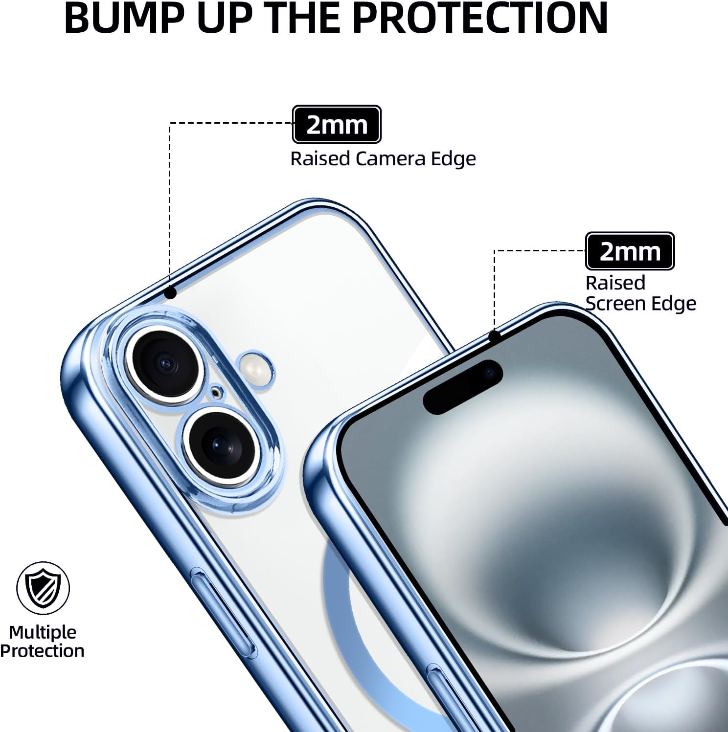Detalle de Oelrstfe Cover magnetica trasparente con cordino per iPhone 17: protezione, stile e ricarica senza fili