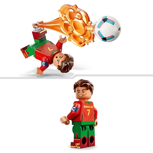 Detalle 2 de LEGO Editions Cristiano Ronaldo – Highlights calcistici (43012) | Miniatura da Esposizione con Minifigure CR7