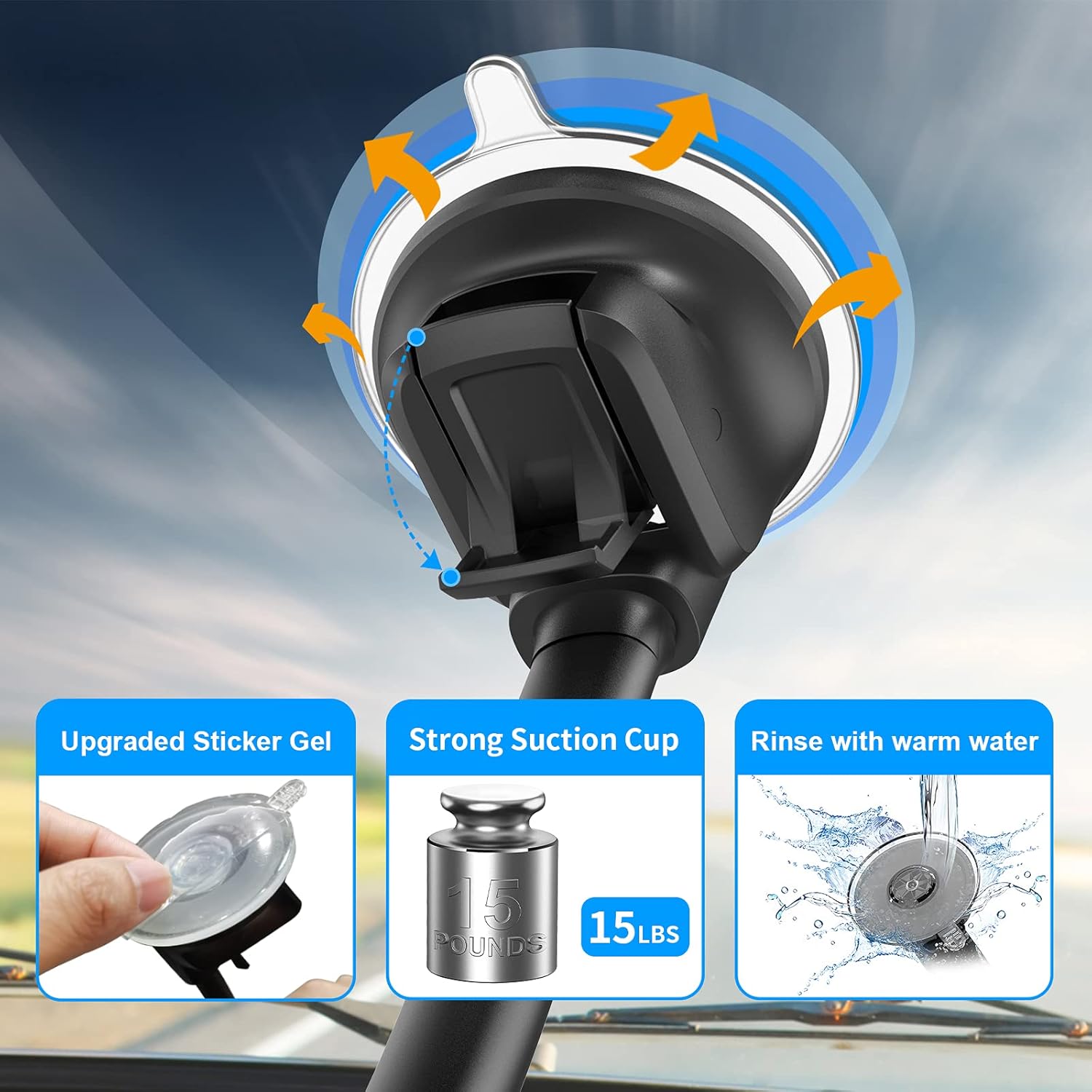 Thumbnail 4 de APPS2Car 14'' Gooseneck car phone holder