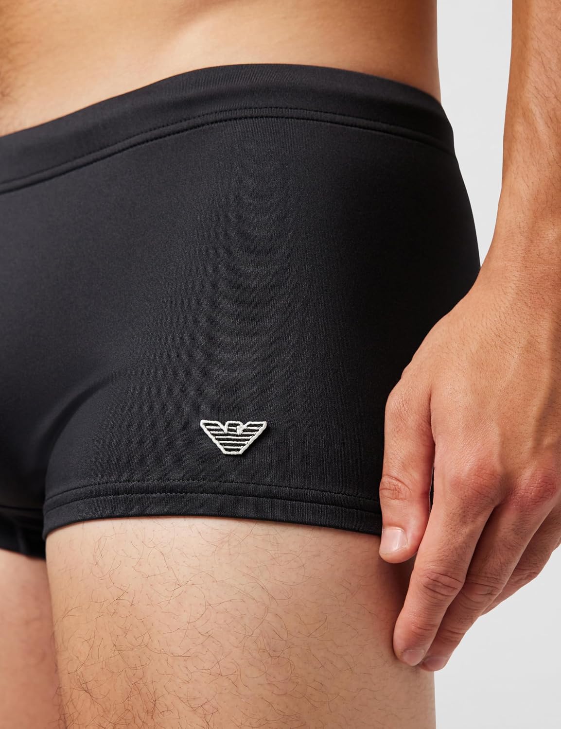 Detalle de Emporio Armani Mens Beachwear: a practical take on luxury swimwear