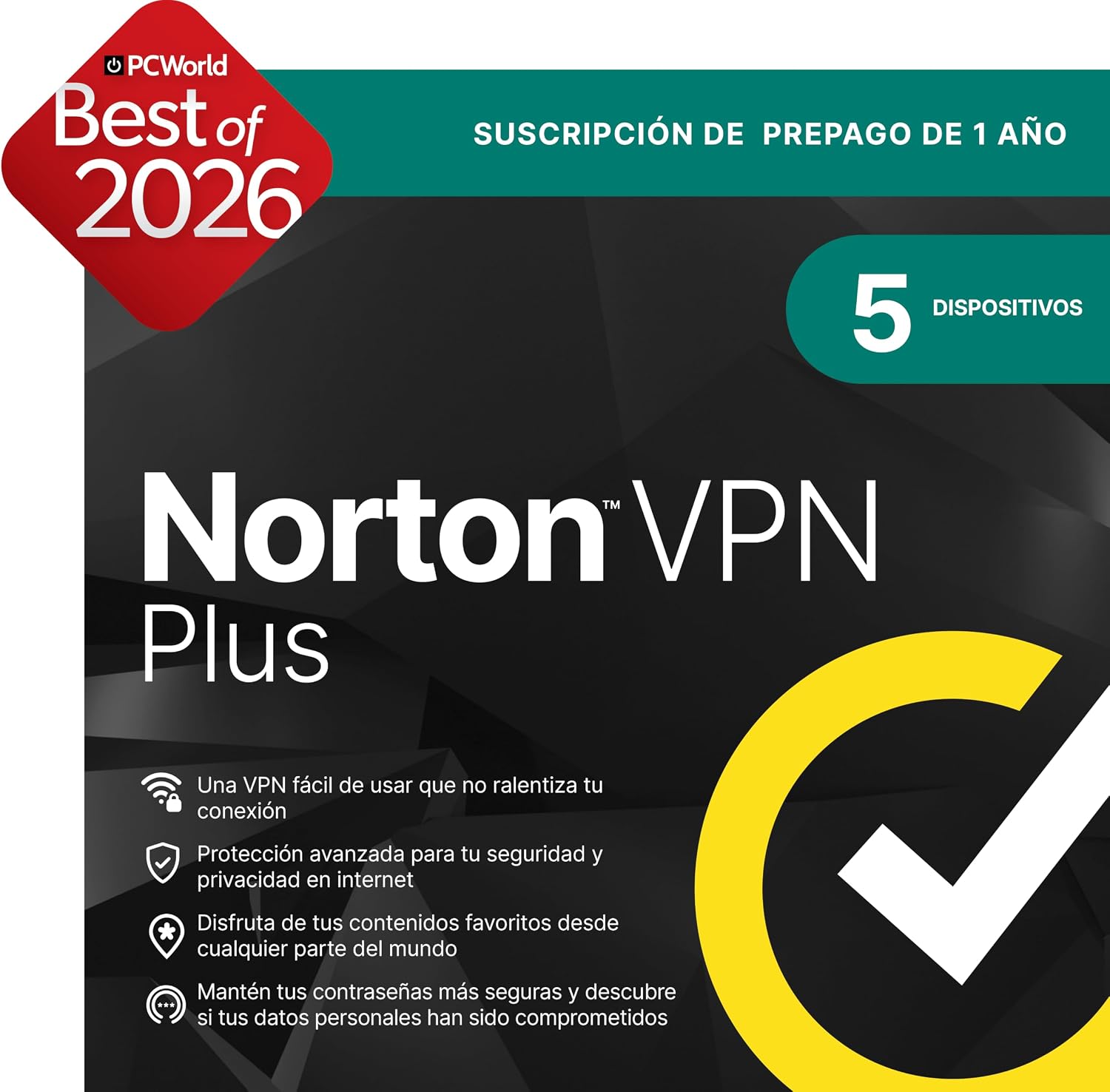 Detalle de Norton VPN Ultimate 2026 10 dispositivos
