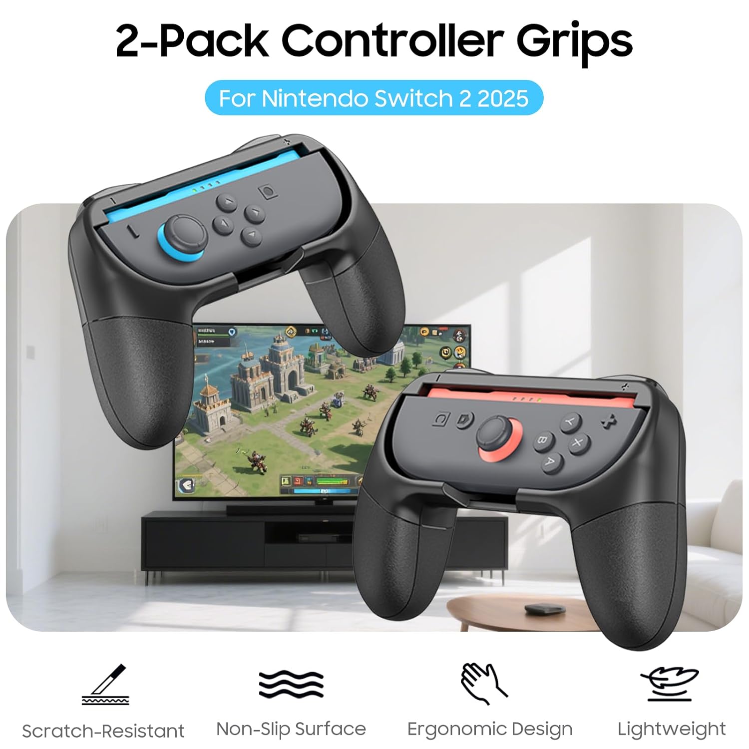 Thumbnail 6 de FINTIE Grip für Nintendo Switch 2 (2025) Joy-Con – Ergonomische Griffkonstruktion