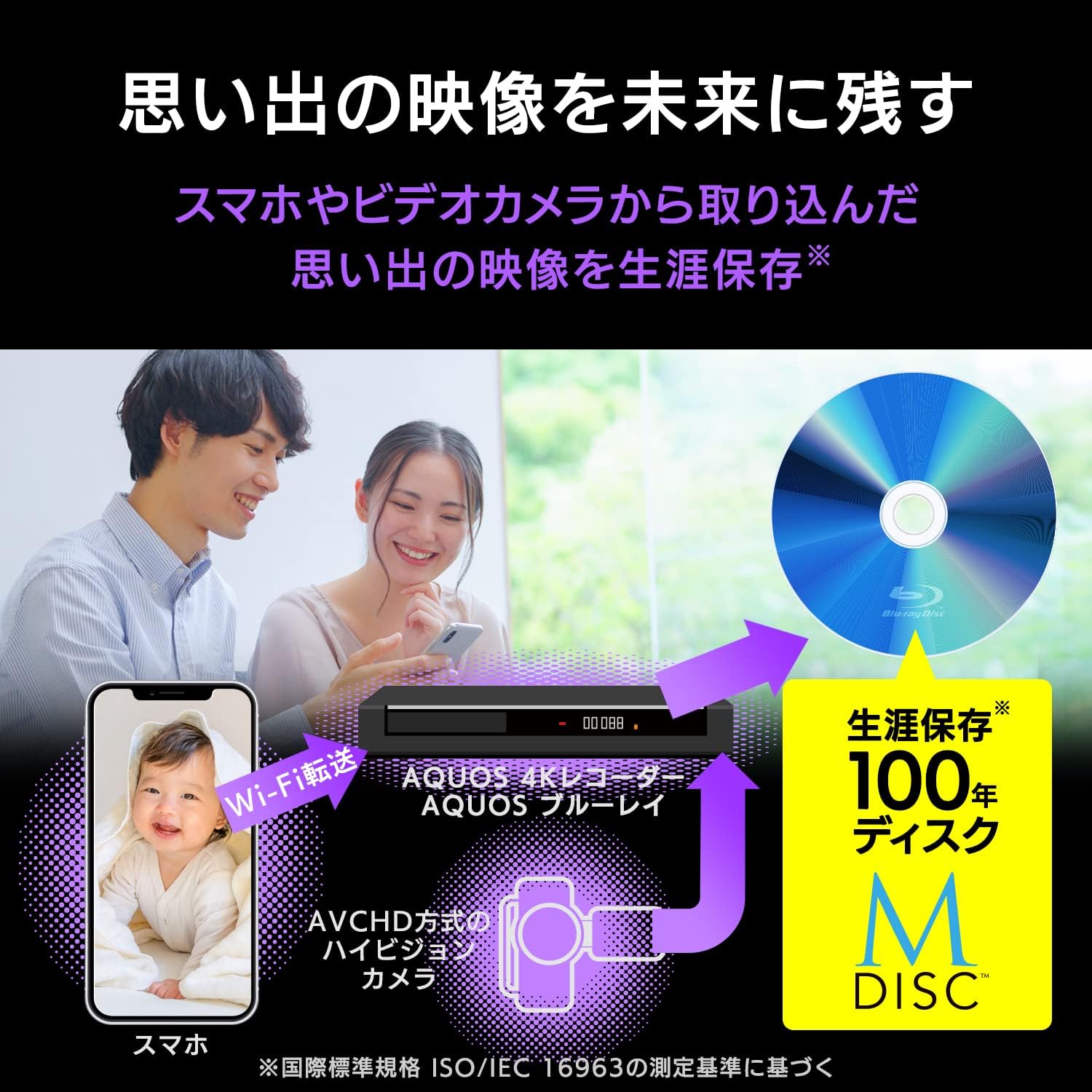 Thumbnail 4 de バーベイタム VBR520YMDP5V1 M-DISC BD-R XL 100GB 3層・2～4倍速 5枚組