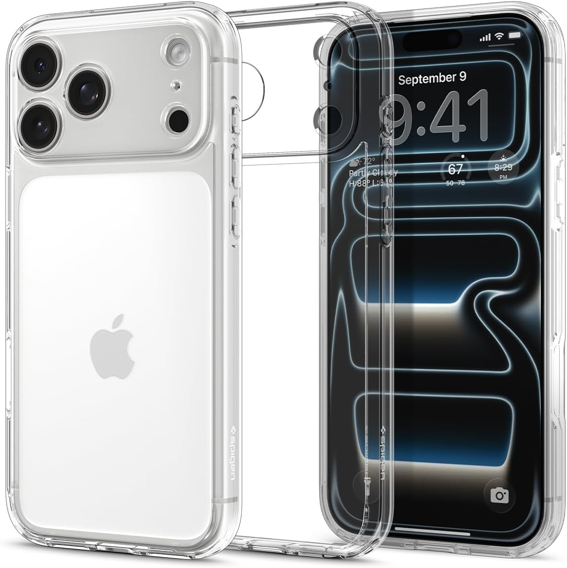 Imagen de Spigen Ultra-Hybrid Schutzhülle für iPhone 17 Pro & Pro/Ultra (Dura Clear, Air Cushion, TPU-überzogene Kamerasteuerung) en OfertitasTOP
