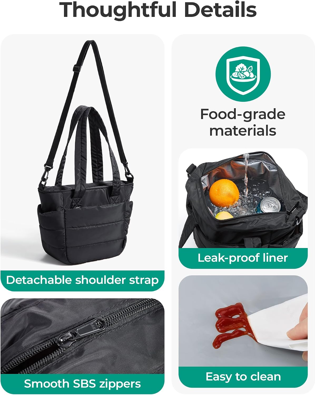 Thumbnail 6 de BAGSMART Lunch Bag Quilted