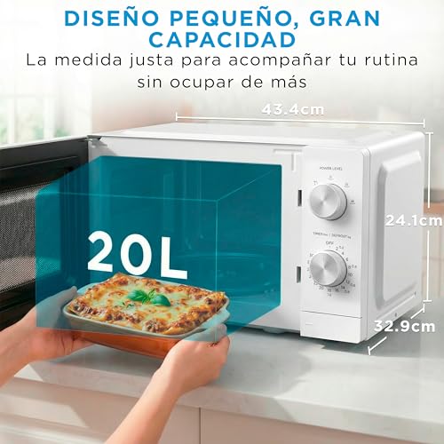 Thumbnail 1 de Midea Microondas de sobremesa 20 L, 700 W: cocina simple y practica sin grill (blanco)
