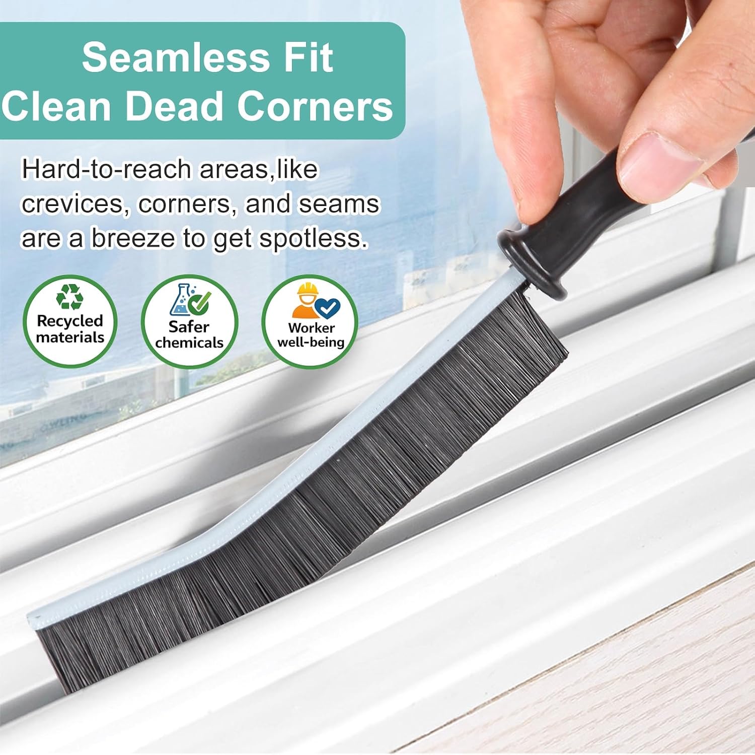 Detalle 2 de Crevice Cleaning Brush 3pcs grout tool 🧽