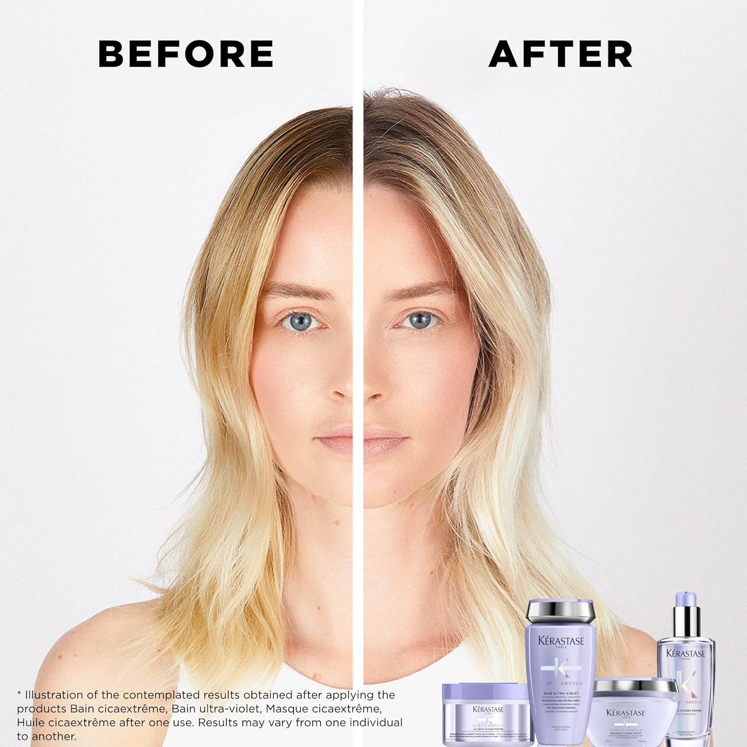 Thumbnail 2 de Kérastase Blond Absolu Intense Conditioning Hair Mask (Masque Cicaextreme) 200ml for sensitised blonde hair