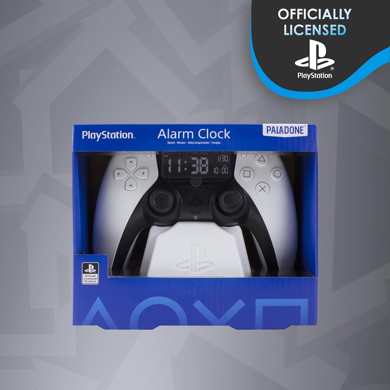 Thumbnail 3 de Paladone PlayStation Réveil Manette PS5 Blanc – sveglia da comodino con tema ufficiale PS5