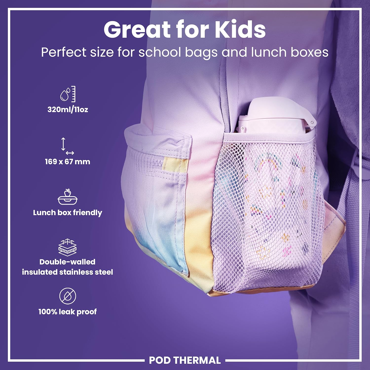 Thumbnail 1 de Ion8 Small Water Bottle: Leak‑proof, Dishwasher Safe and Kid-Ready