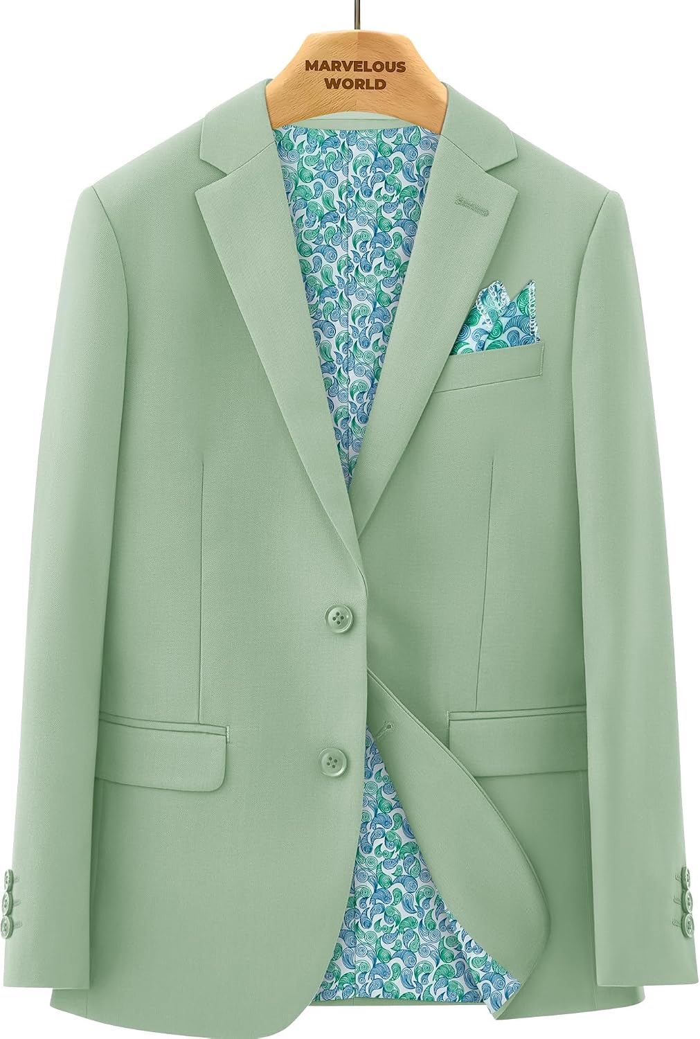 Thumbnail 5 de Marvelous World Boys' Slim Fit Suit Set