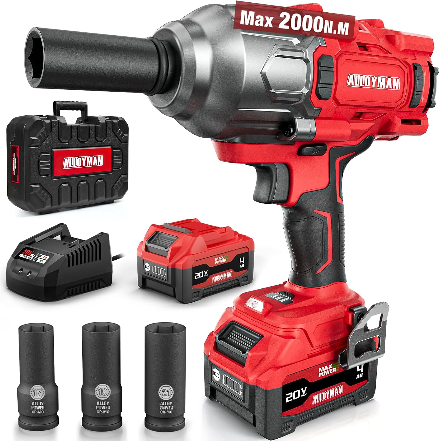 Detalle de Alloyman Cordless Impact Wrench 4.0Ah