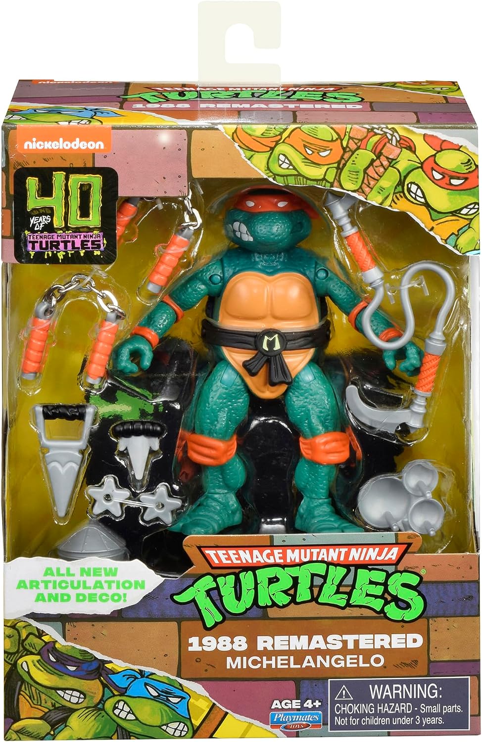 Thumbnail 6 de TEENAGE MUTANT NINJA 81043 ミケランジェロ アクションフィギュア 1988年リマスター版