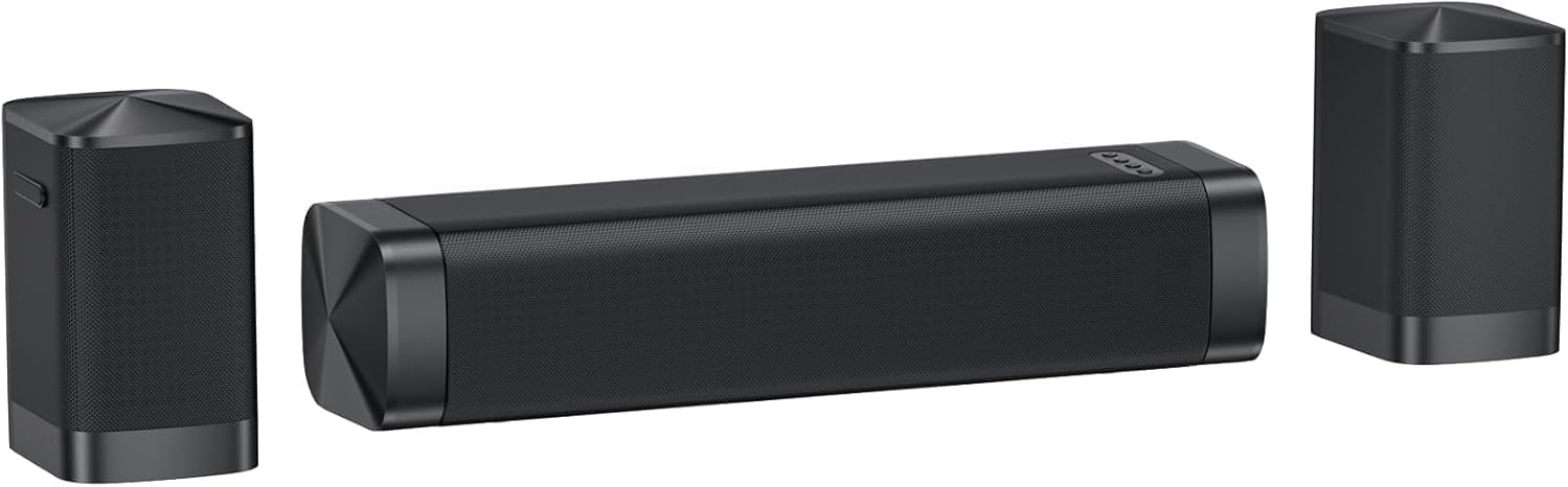Detalle de GarageRock 2.1ch Soundbar mit Dolby Audio – 3-in-1 Abnehmbare Soundbar, 160 W Spitzenleistung