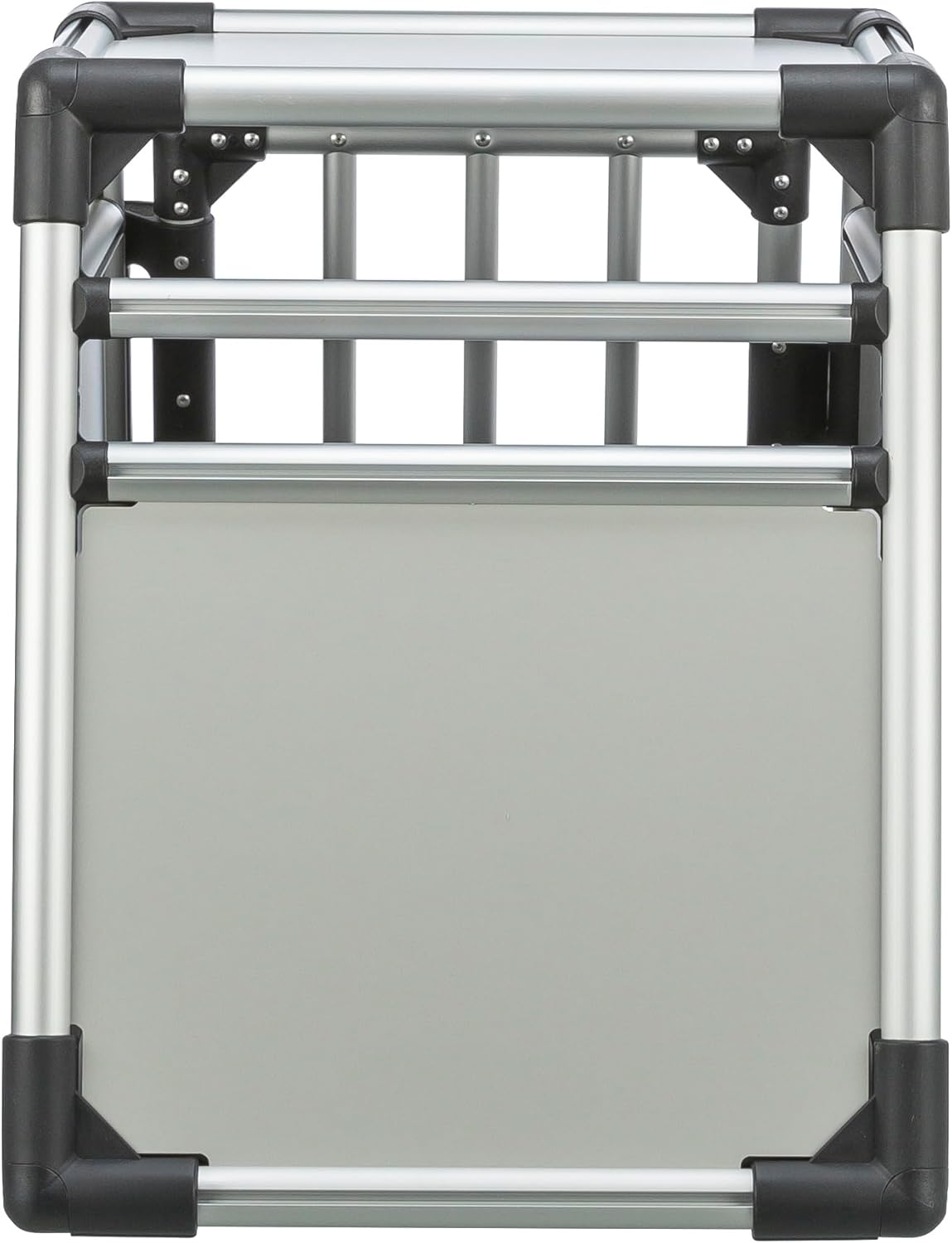 Detalle 2 de TRIXIE Hunde-Transportbox Aluminium Graphit L (92 × 64 × 78 cm) – sicher, geräuscharm und platzsparend