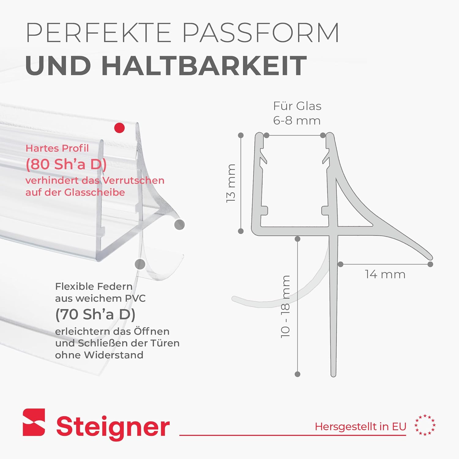 Thumbnail 4 de STEIGNER UK09 guarnizione doccia 80 cm