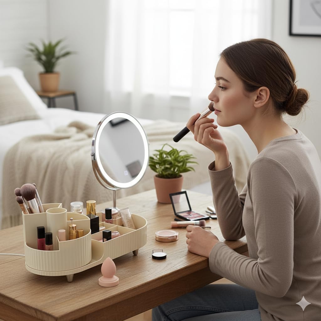 Thumbnail 1 de Make up Organizer 360° Drehbar Großer Bad Kosmetik Organizer