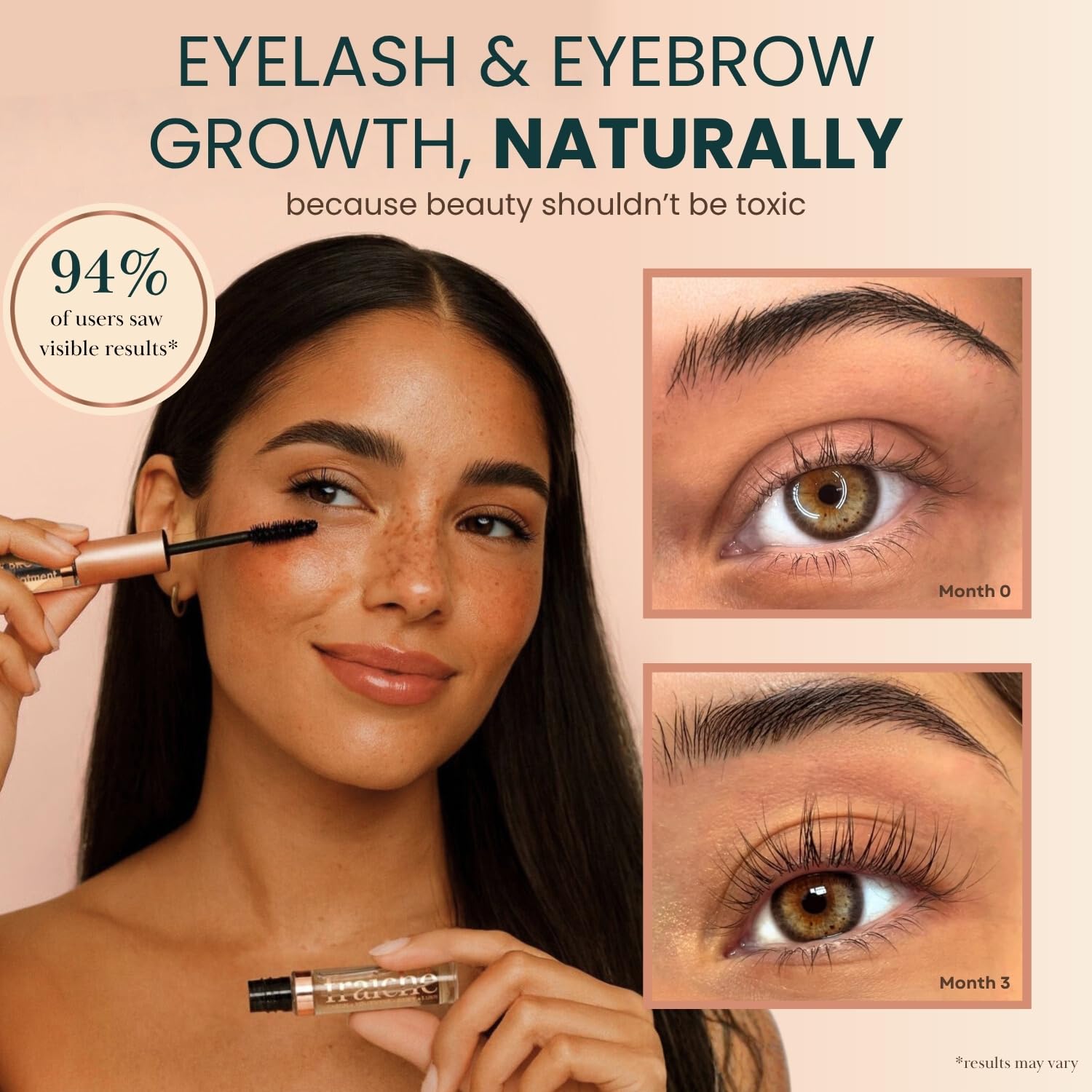 Thumbnail 1 de USDA Organic Castor Oil Lash Serum with Mascara Tube