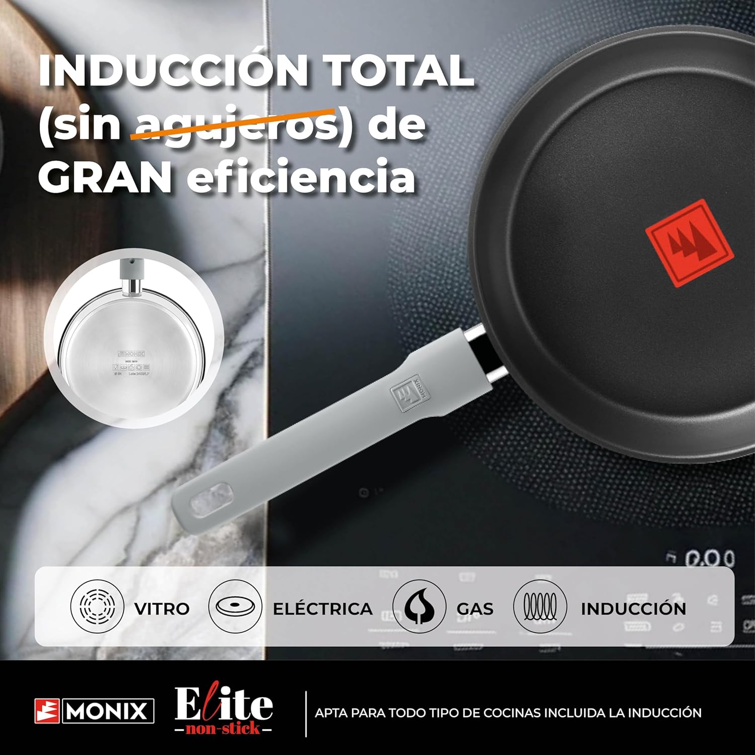 Thumbnail 3 de MONIX Elite Non Stick | Set de 3 Sartenes