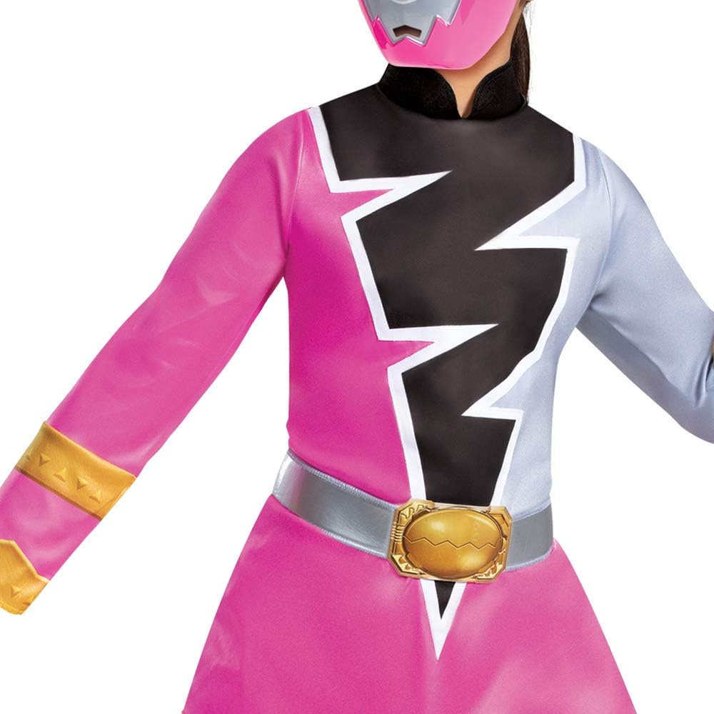 Detalle 2 de Disguise Pink Power Ranger Costume, Size Small (4-6X)