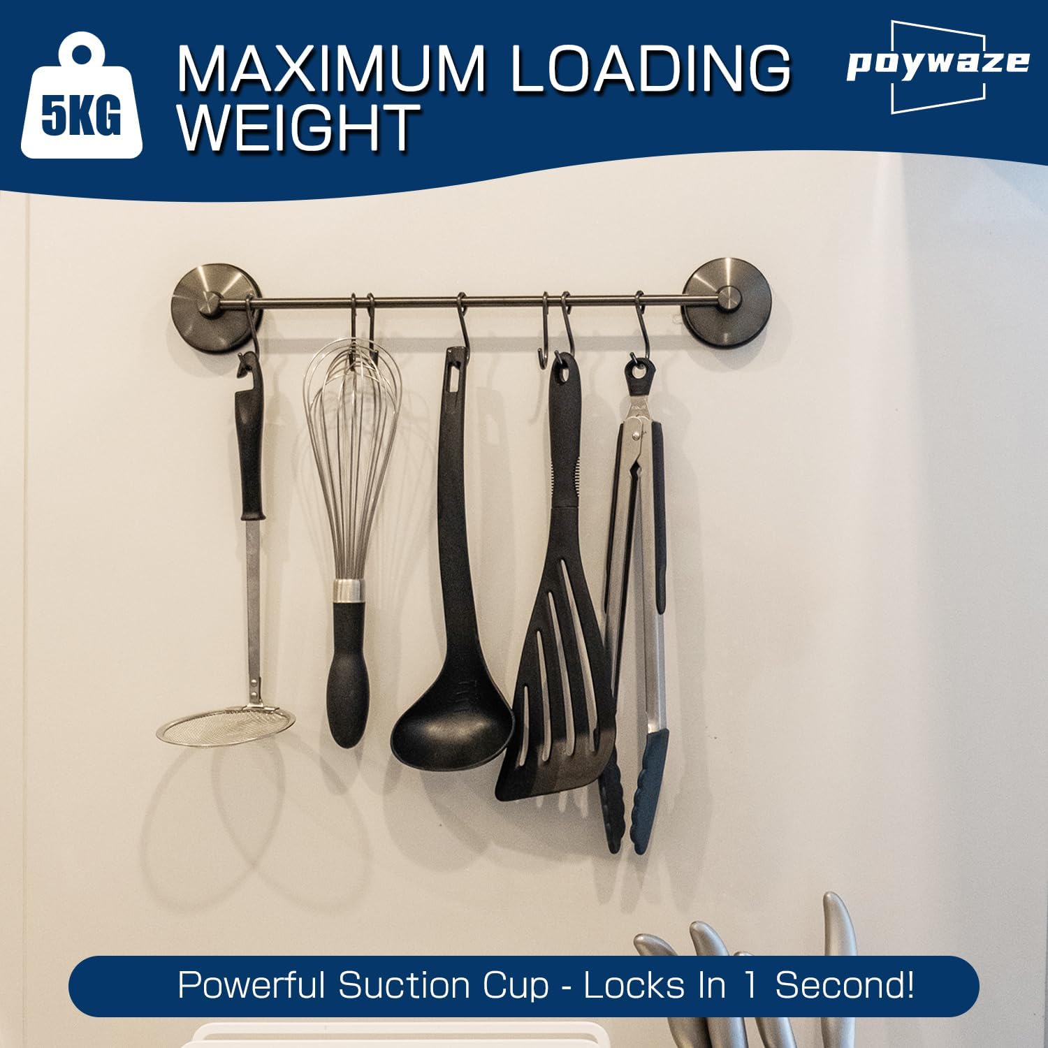 Thumbnail 1 de Poywaze Suction Cup utensil holder 43cm