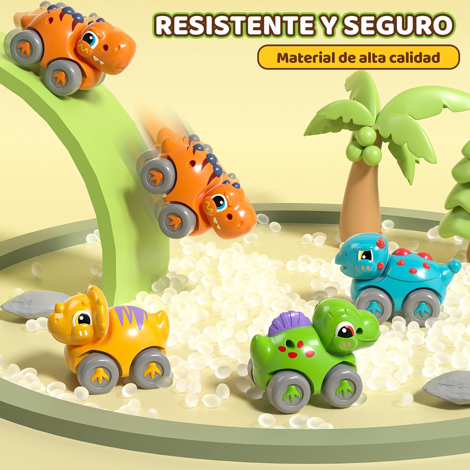 Detalle 2 de Coche de Dinosaurios para Niños 1-3 Años