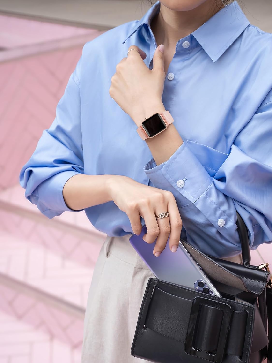 Detalle 1 de MITERV Apple Watch Band in Stretchy Nylon