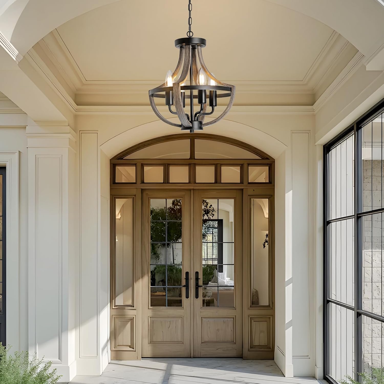Thumbnail 6 de Farmhouse Chandelier, 4-Light