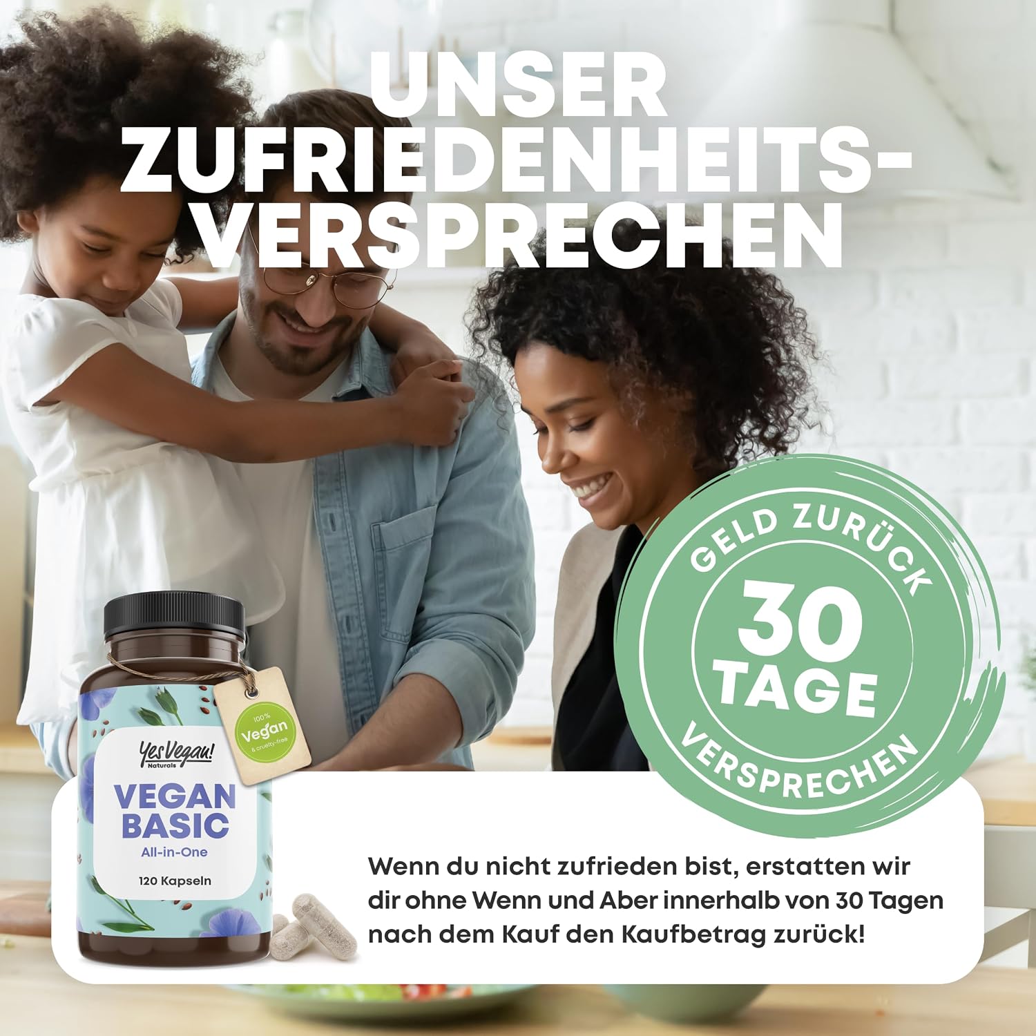 Thumbnail 5 de Vegan Complex – Vitamin B12, K2, D3, Eisen, Zink, Selen & Omega-3 (120 Kapseln) für Veganer & Vegetarier