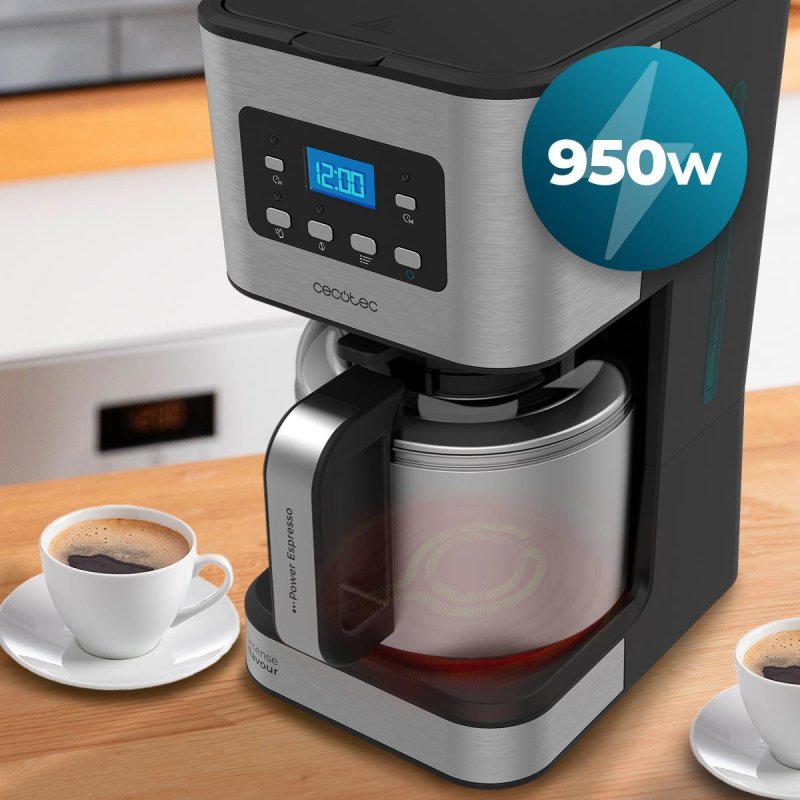 Thumbnail 1 de Cecotec Coffee 66 Drop & Thermo: cafetera de goteo 12 tazas en acero inoxidable