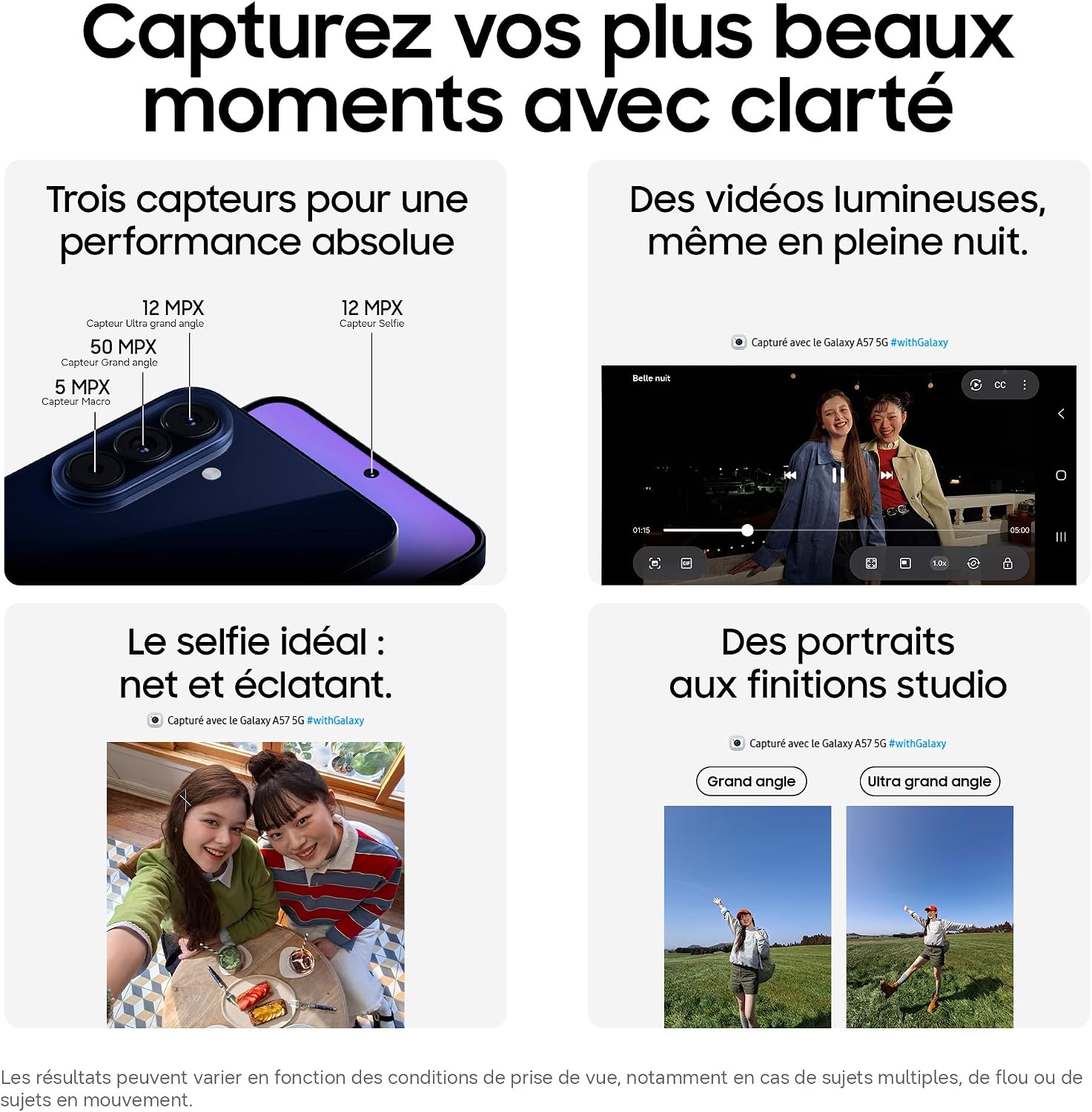 Thumbnail 4 de Samsung Galaxy A57 5G — Smartphone 5G puissant et élégant, 256 Go, 8 Go RAM