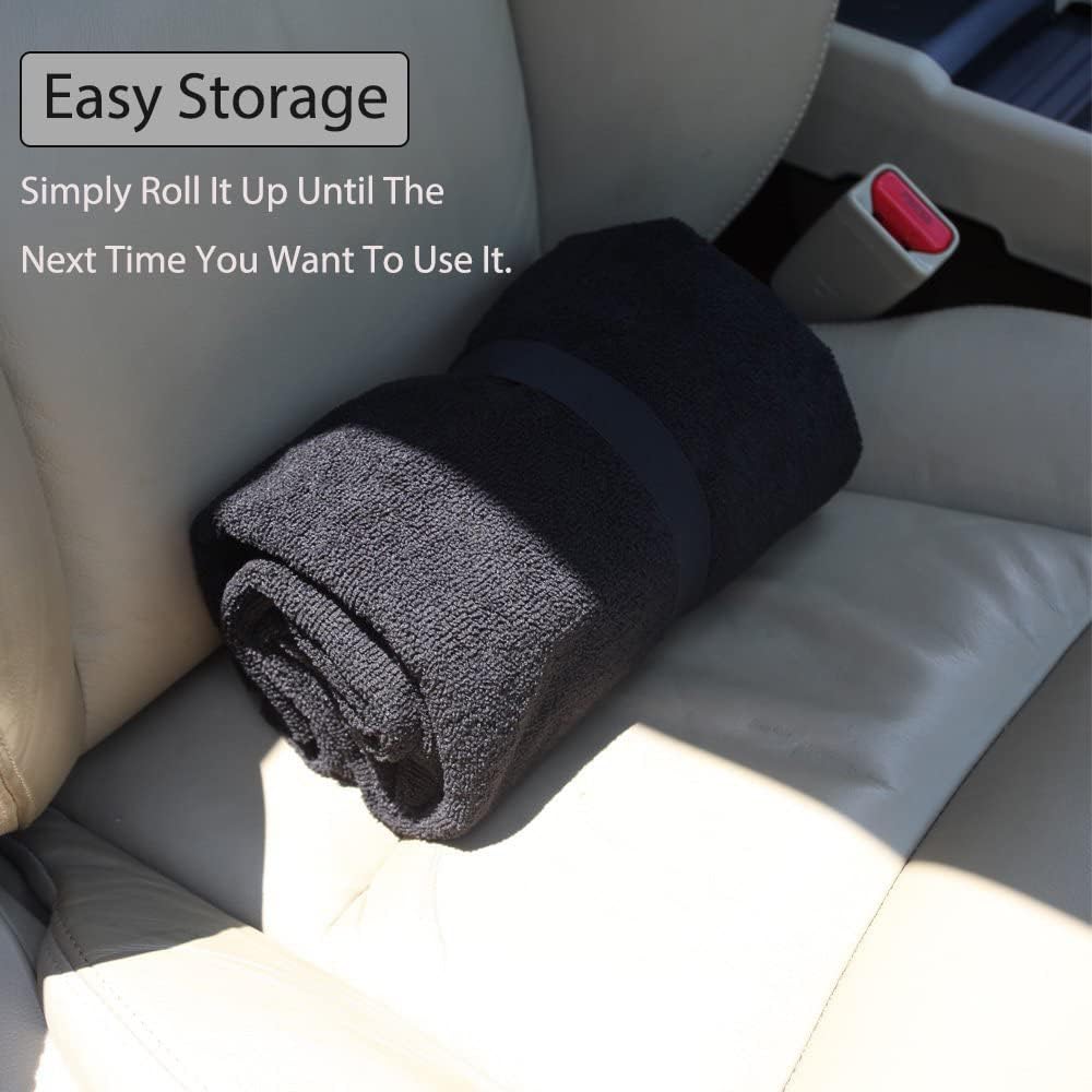 Thumbnail 3 de DECKALY Waterproof Car Seat Cover (Black) for Post-Workout Sweating, Universal Fit