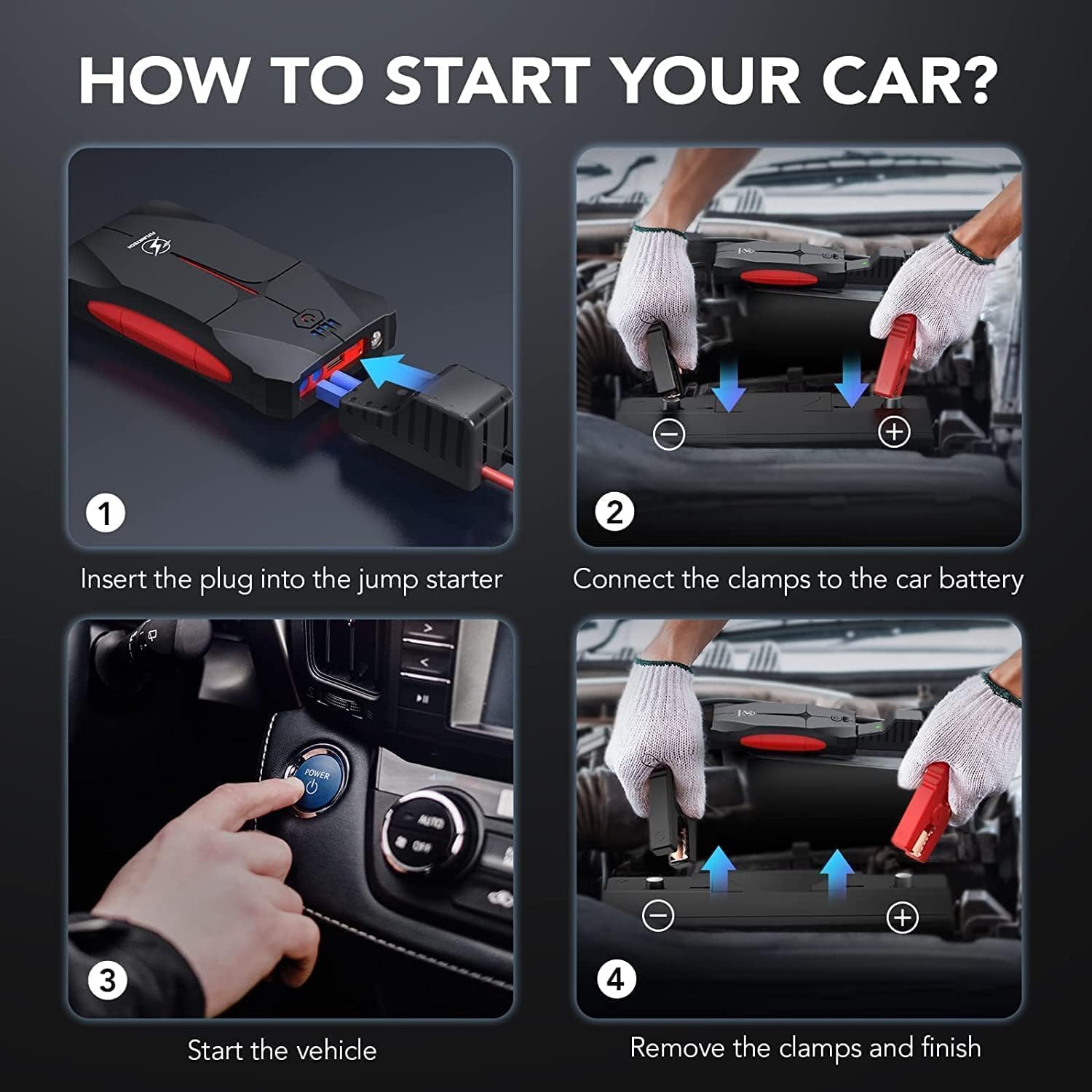 Thumbnail 5 de FLYLINKTECH CF200 13200mAh Car Jump Starter