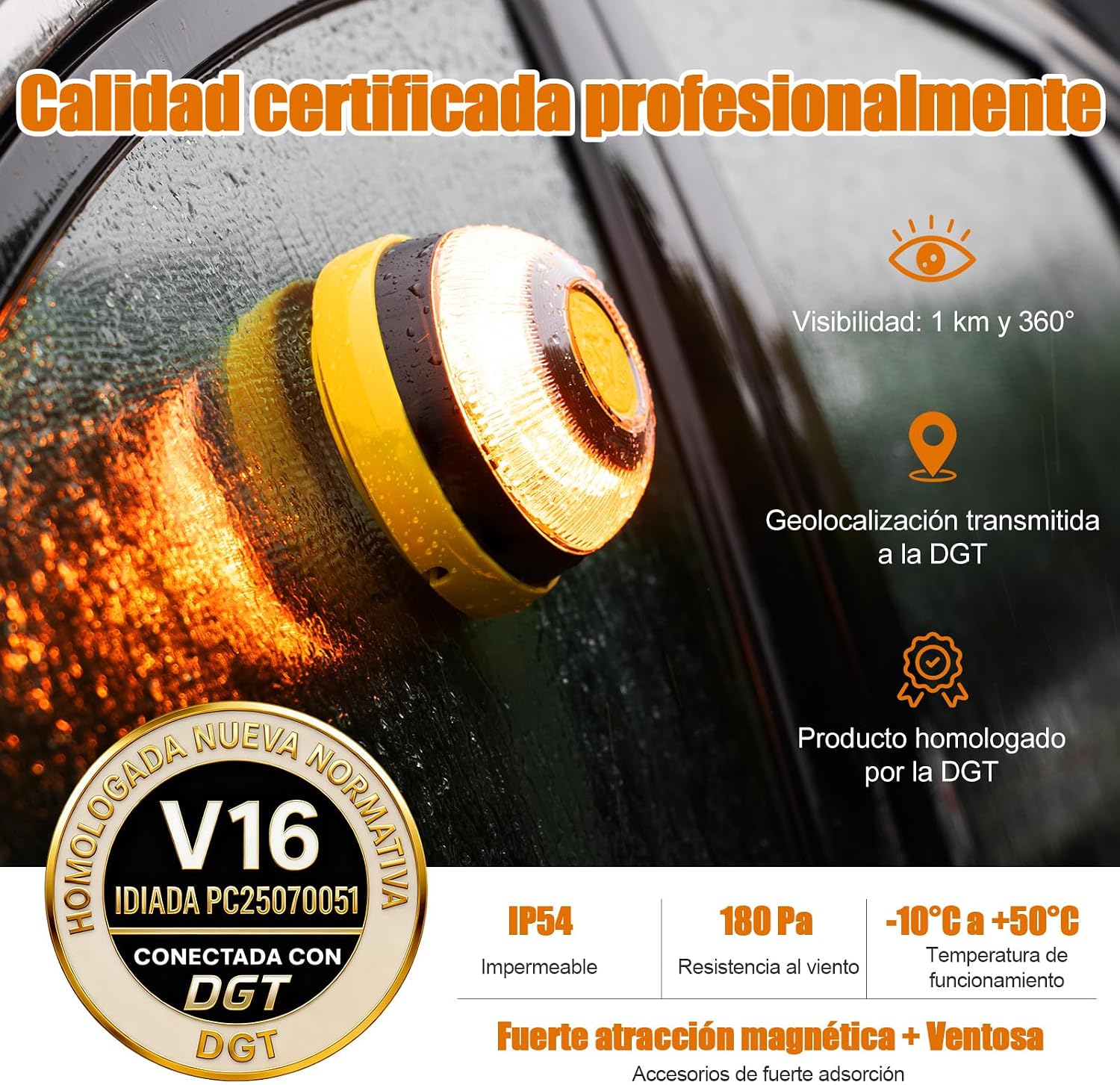 Detalle 2 de XIXISOYA Baliza V16 Homologada DGT con geolocalización
