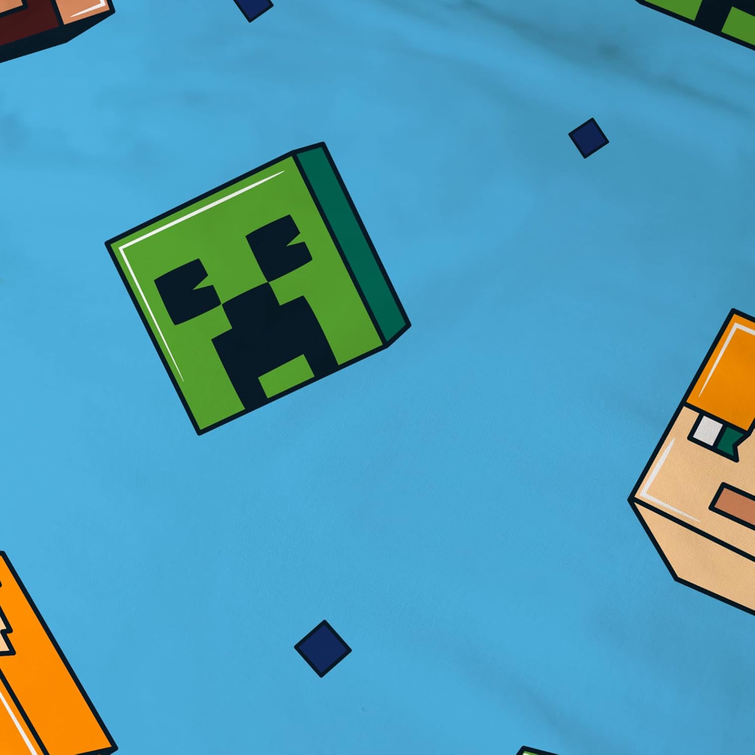 Detalle de Minecraft Update Parure de lit Enfant 1 Personne – 100% coton, imprimé réversible