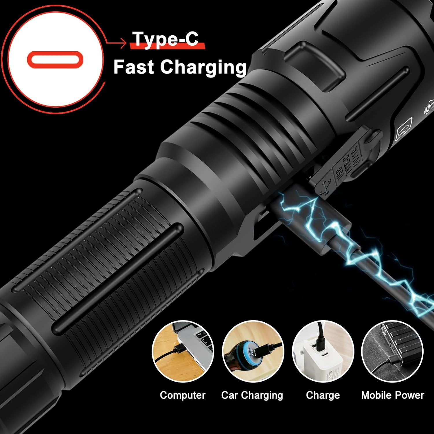 Thumbnail 6 de WOWNIGHT Torches 500000 lumen rechargeable torch 🔦