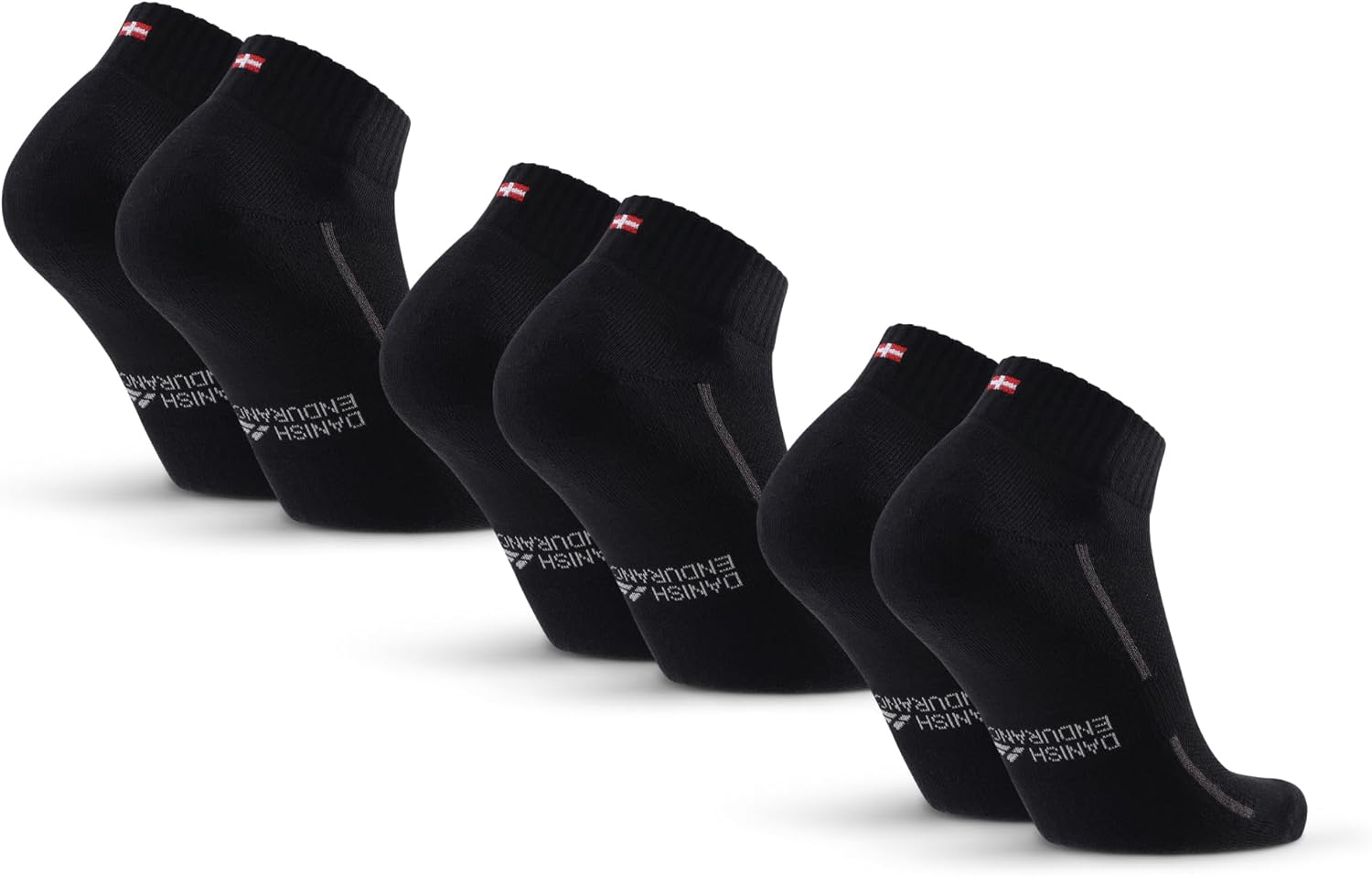 Thumbnail 6 de DANISH ENDURANCE Chaussettes de sport en coton bio (lot de 3 ou 6) pour hommes & femmes unisexes