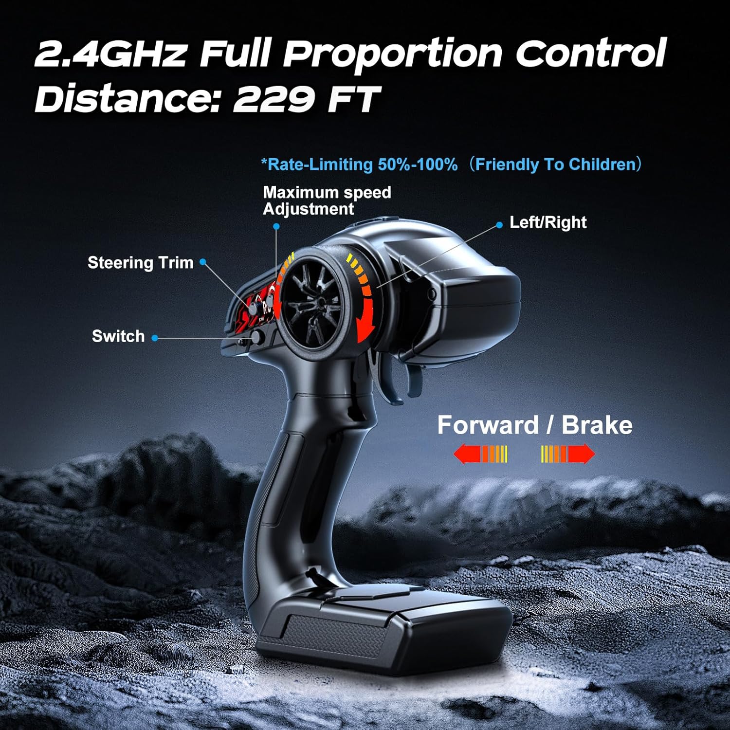 Thumbnail 6 de Macchina telecomandata 1:18 4WD RC fuoristrada fino a 40 km/h, compatta per esterni (2 batterie incluse)