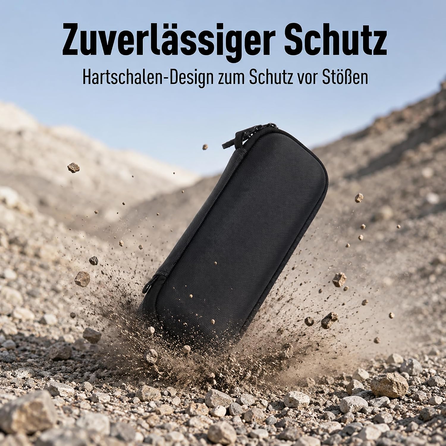 Detalle de Wewelove Tragetasche für DJI Osmo Pocket 4 – stoßfeste, wasserdichte Schutzhülle mit Samtfutter