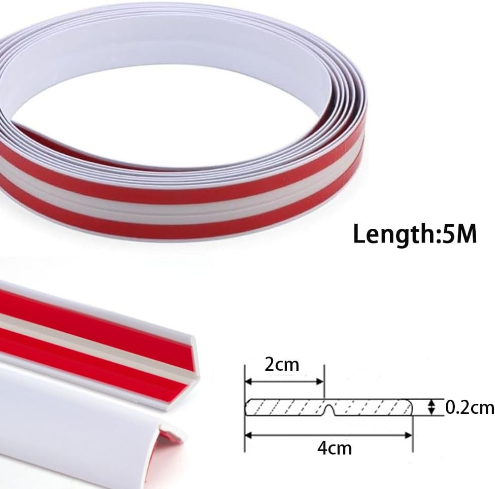 Detalle 2 de Cornière PVC 5 m 2x2 cm pour angles 🧱