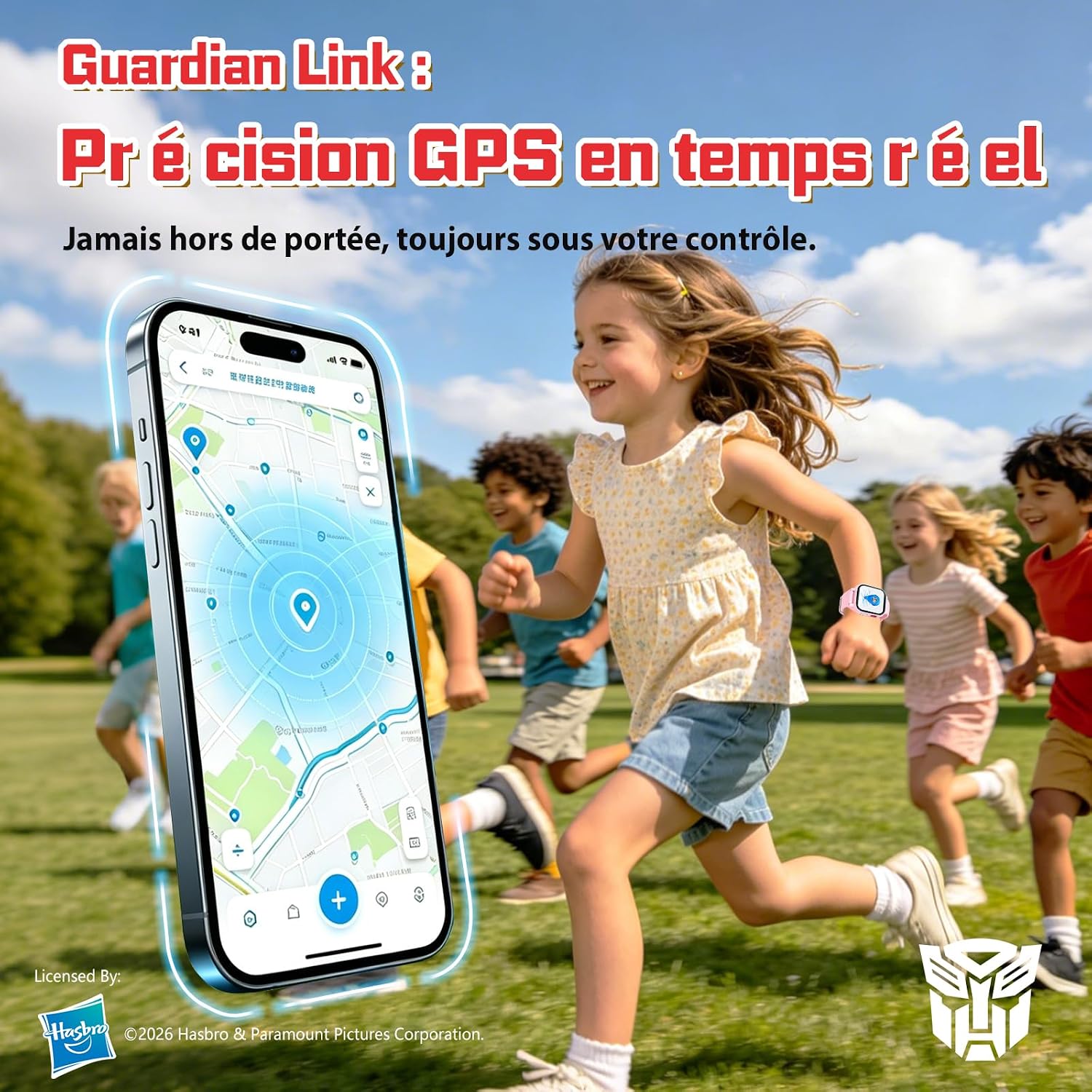 Detalle de Transformers 4G Montre Connectée Enfant — GPS 4G, appels vidéo et mode école
