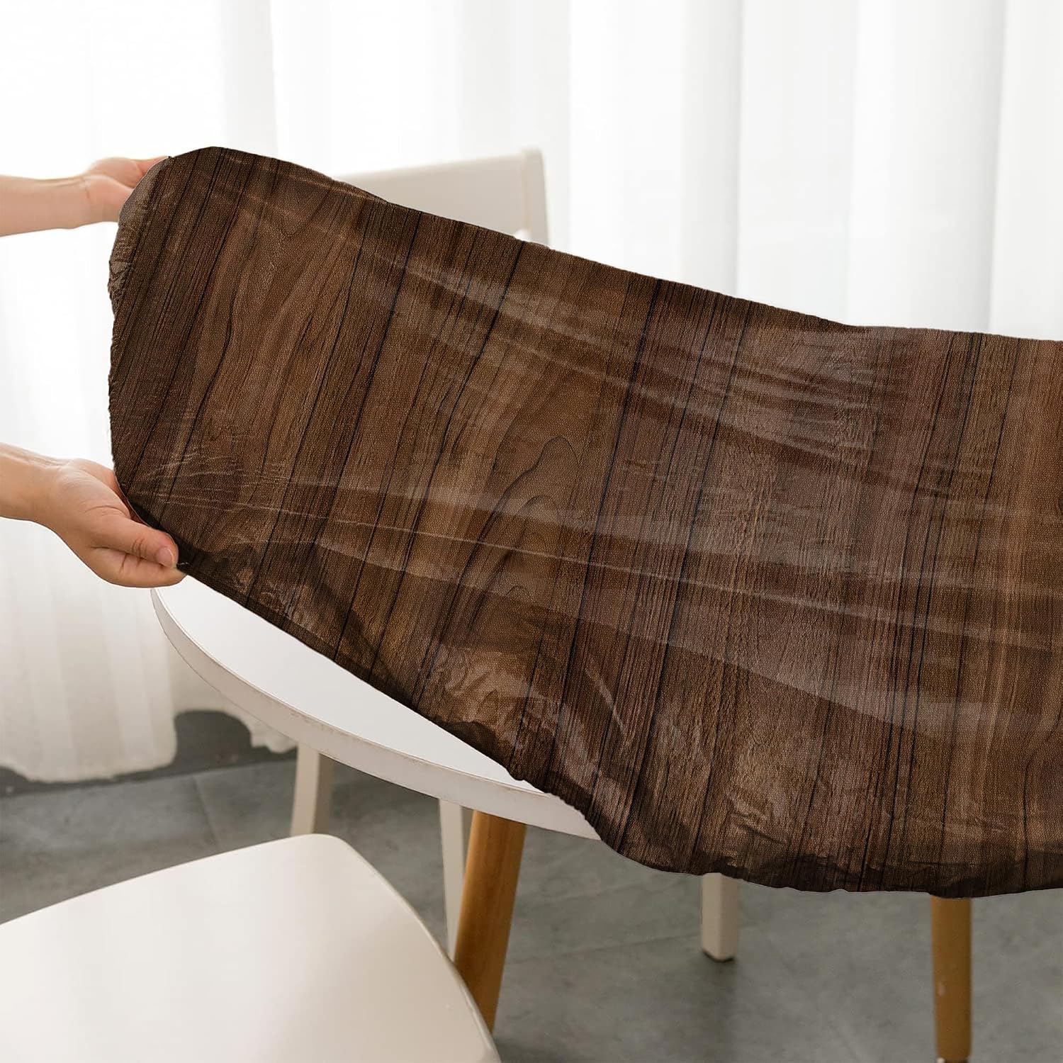 Detalle de BOOWEATS Fitted Tablecloth 48-Inch