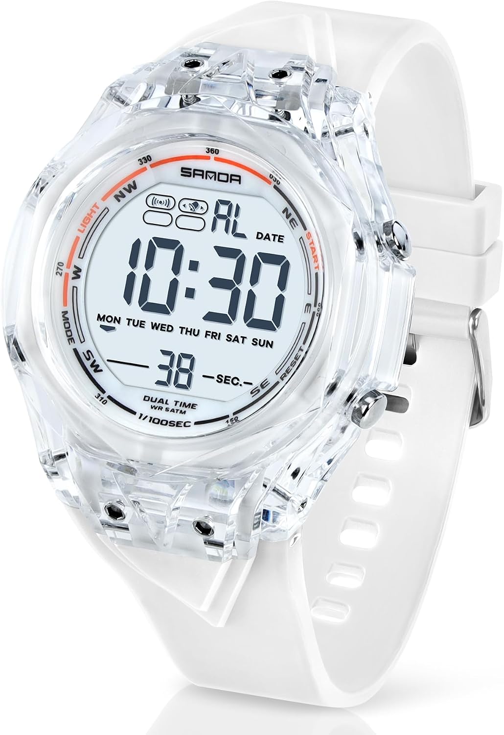 Thumbnail 6 de TICKEEN orologio digitale sportivo da uomo multifunzione impermeabile con allarme, conto alla rovescia e luce