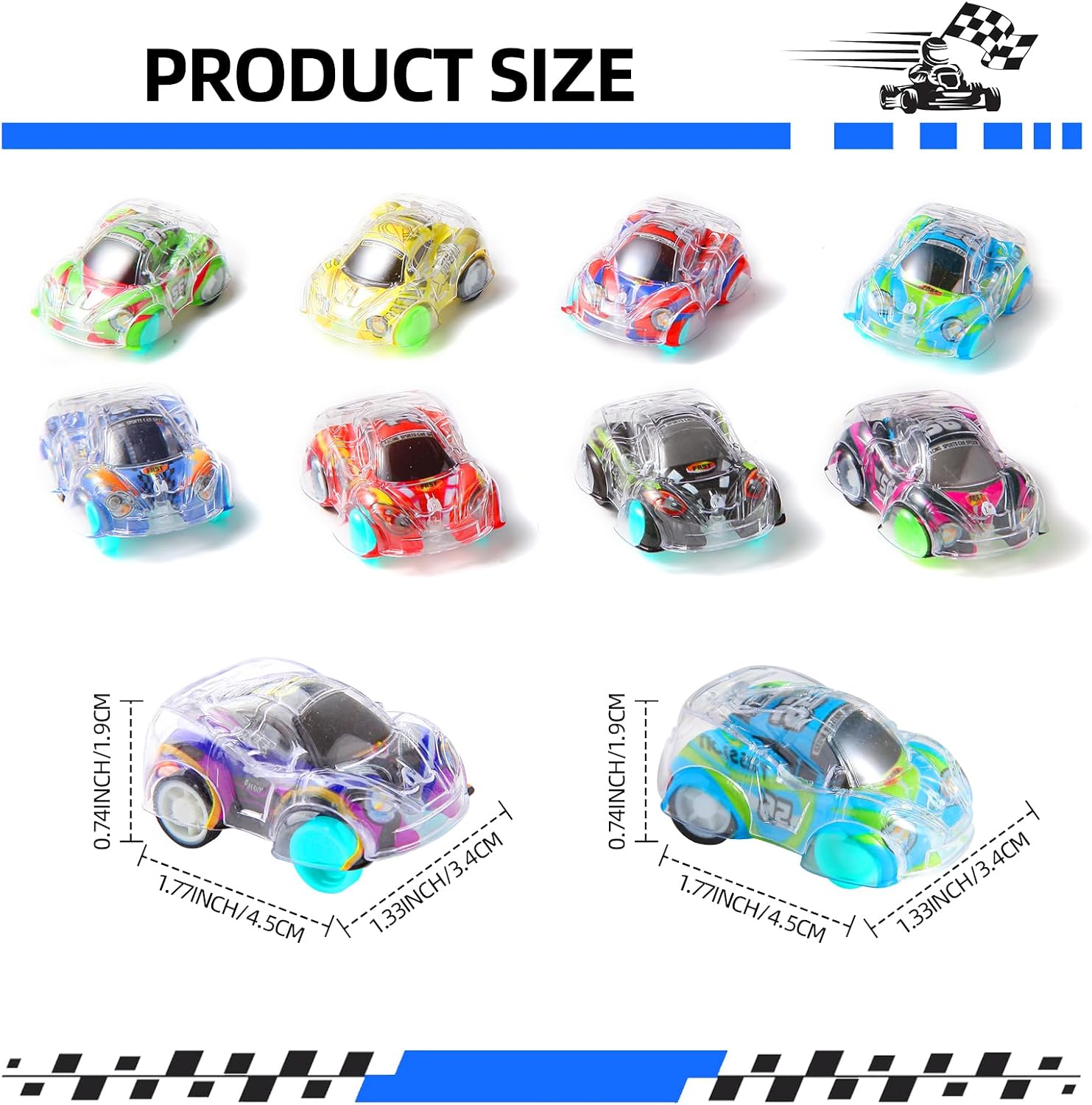 Detalle 2 de Benzem 50 Pcs Pull Back Cars
